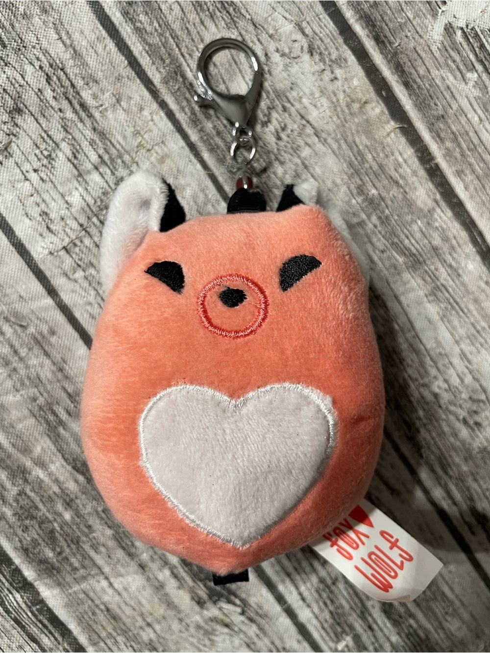 Fox Wolf Plush Clip Excellent Condition